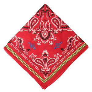 Bandana Embroidered Traditional Red