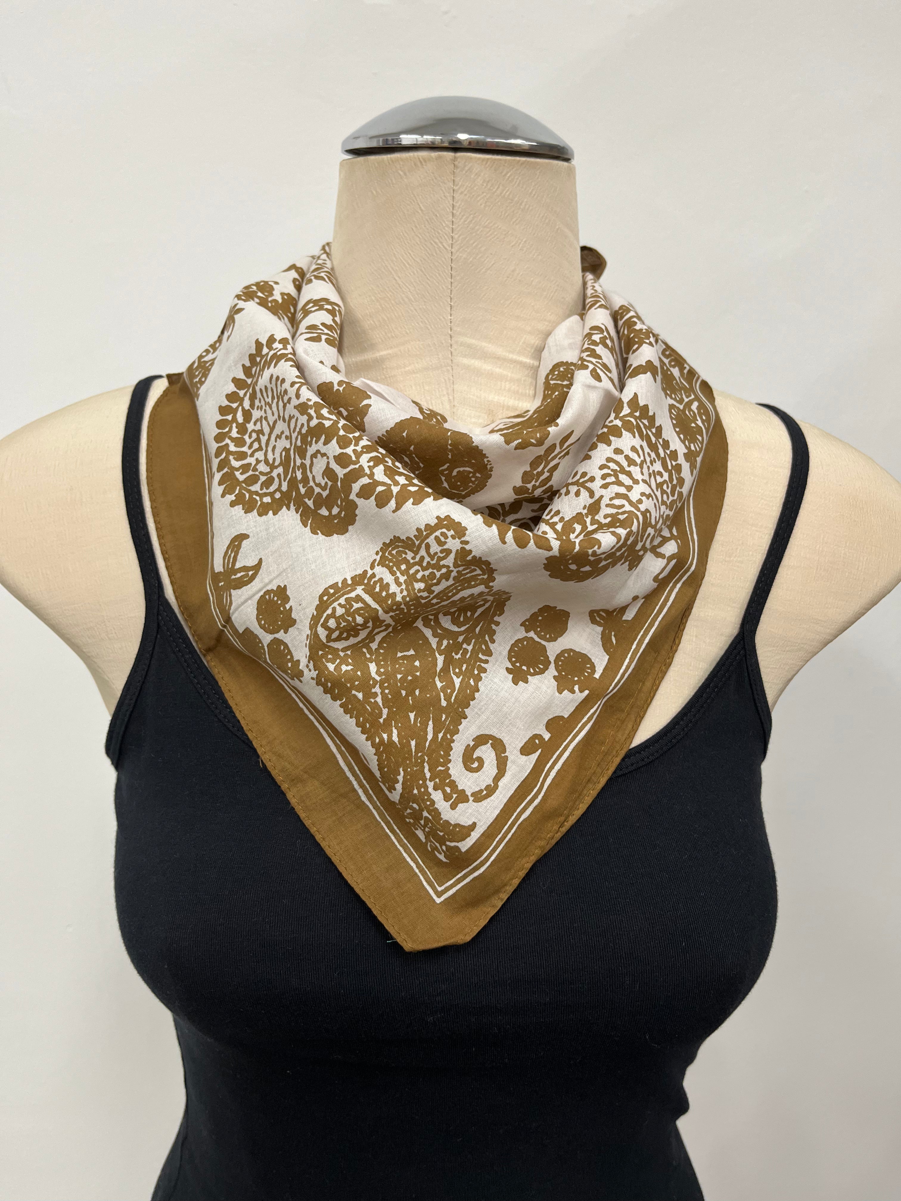 Bandana Paisley Brown