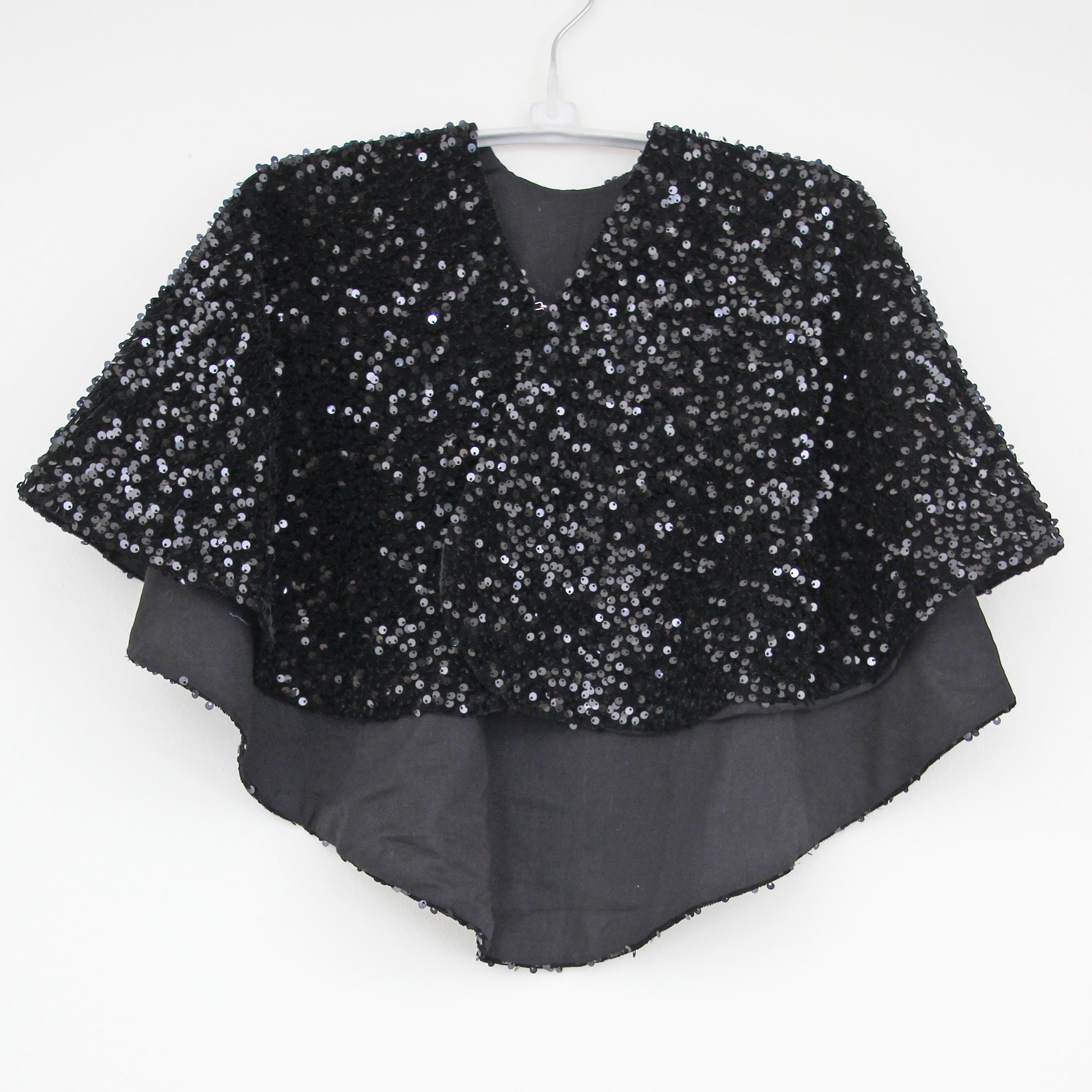 Cape Velvet Sequin Black