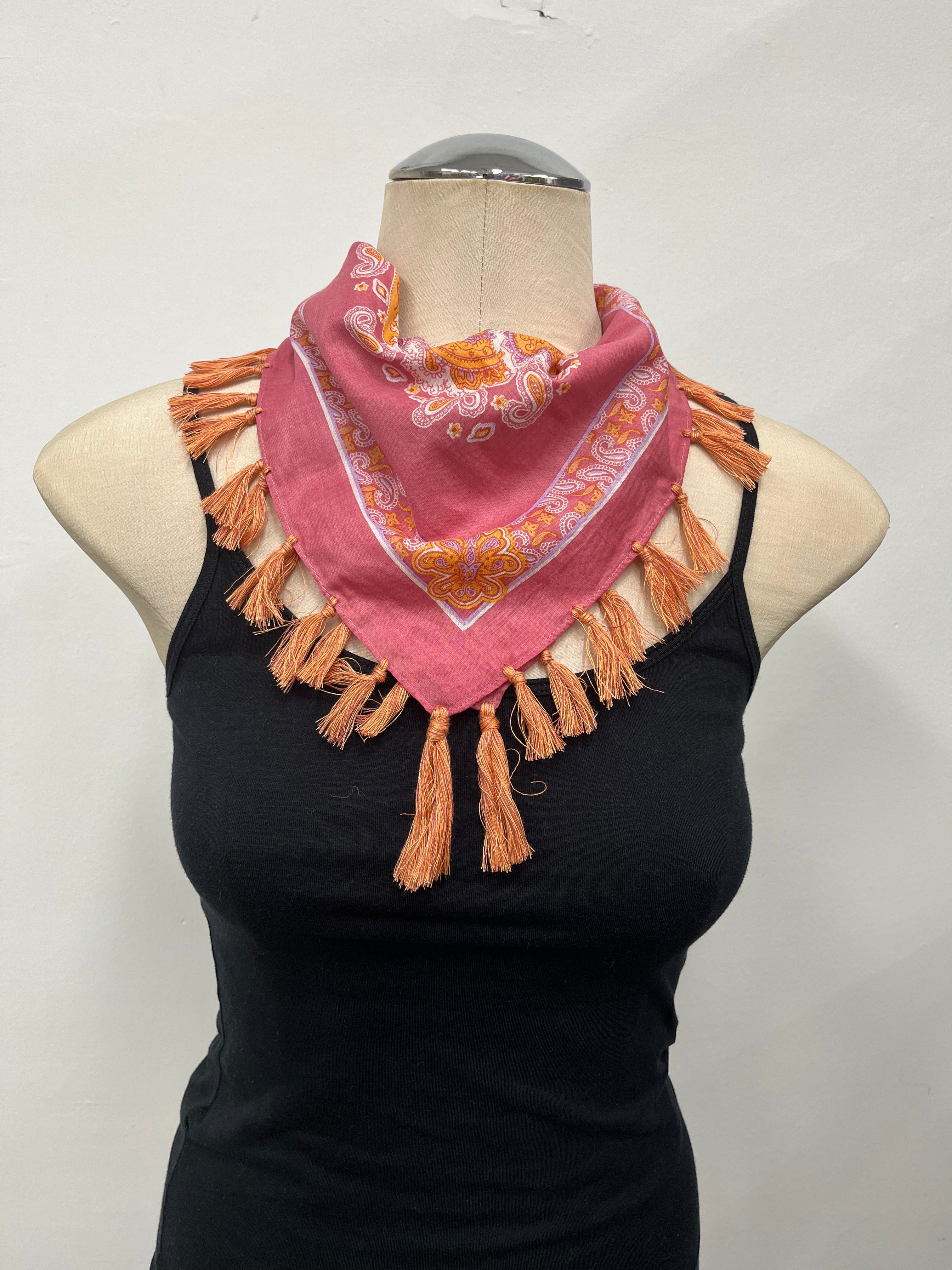 Tassel Bandana coral