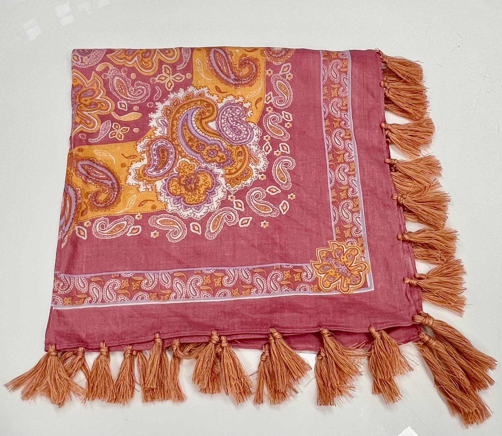 Tassel Bandana coral