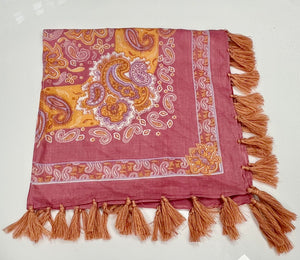 Tassel Bandana coral