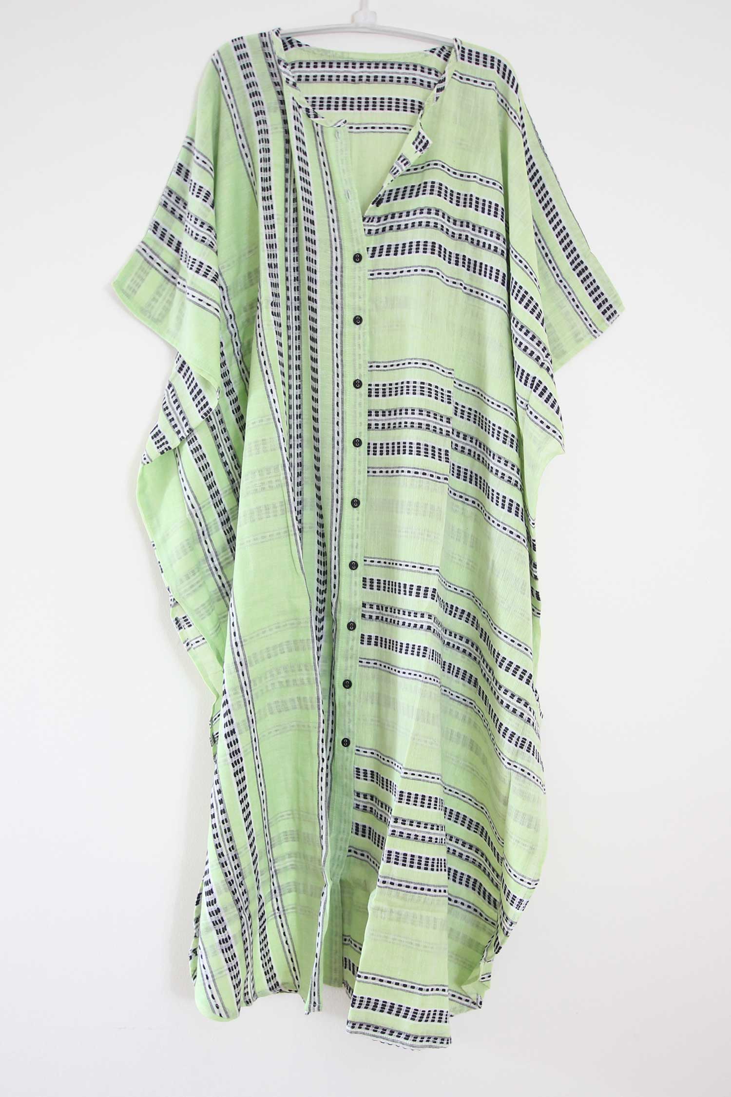 Kaftan Yarndye Stripe Lime