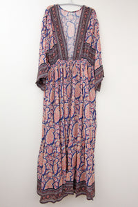 Kimono Duster Batik Blue