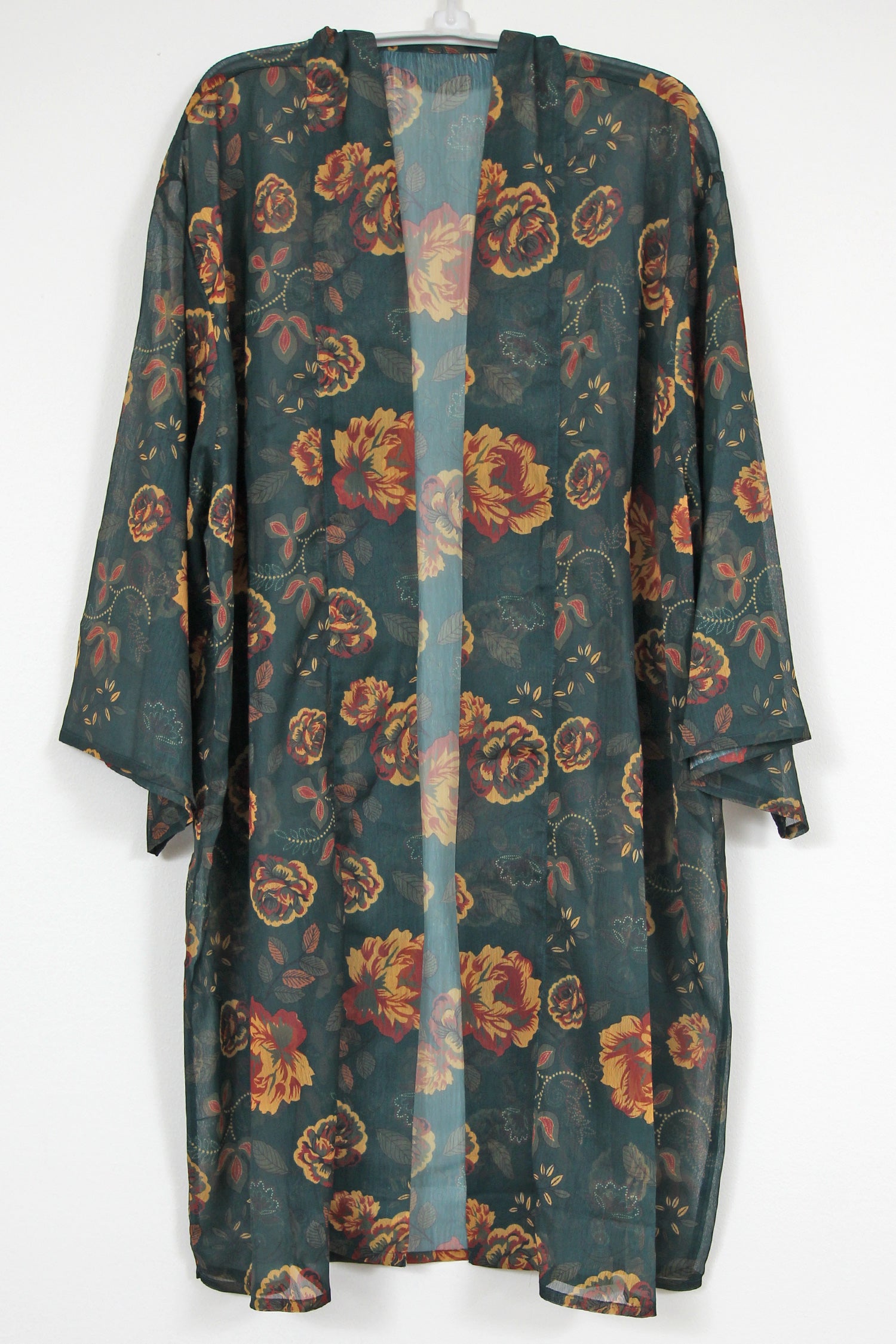 Kimono Floral Dark Green