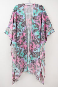 Kimono Paisley Rainbow Bright