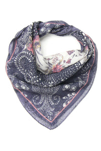 Paisley Border Layered Floral Multi