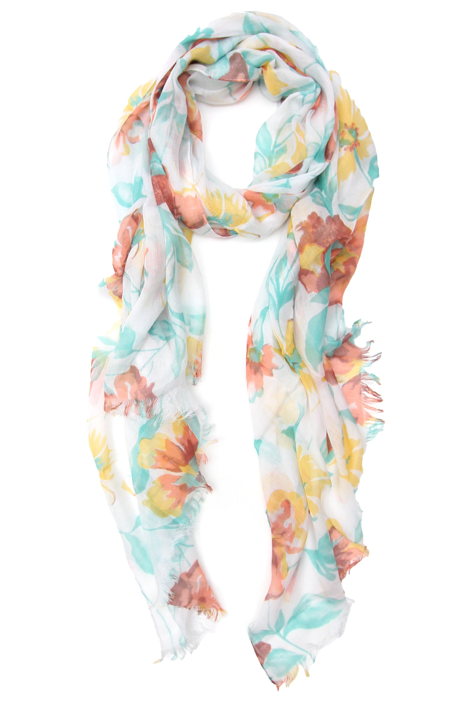 Scarf Floral Peach