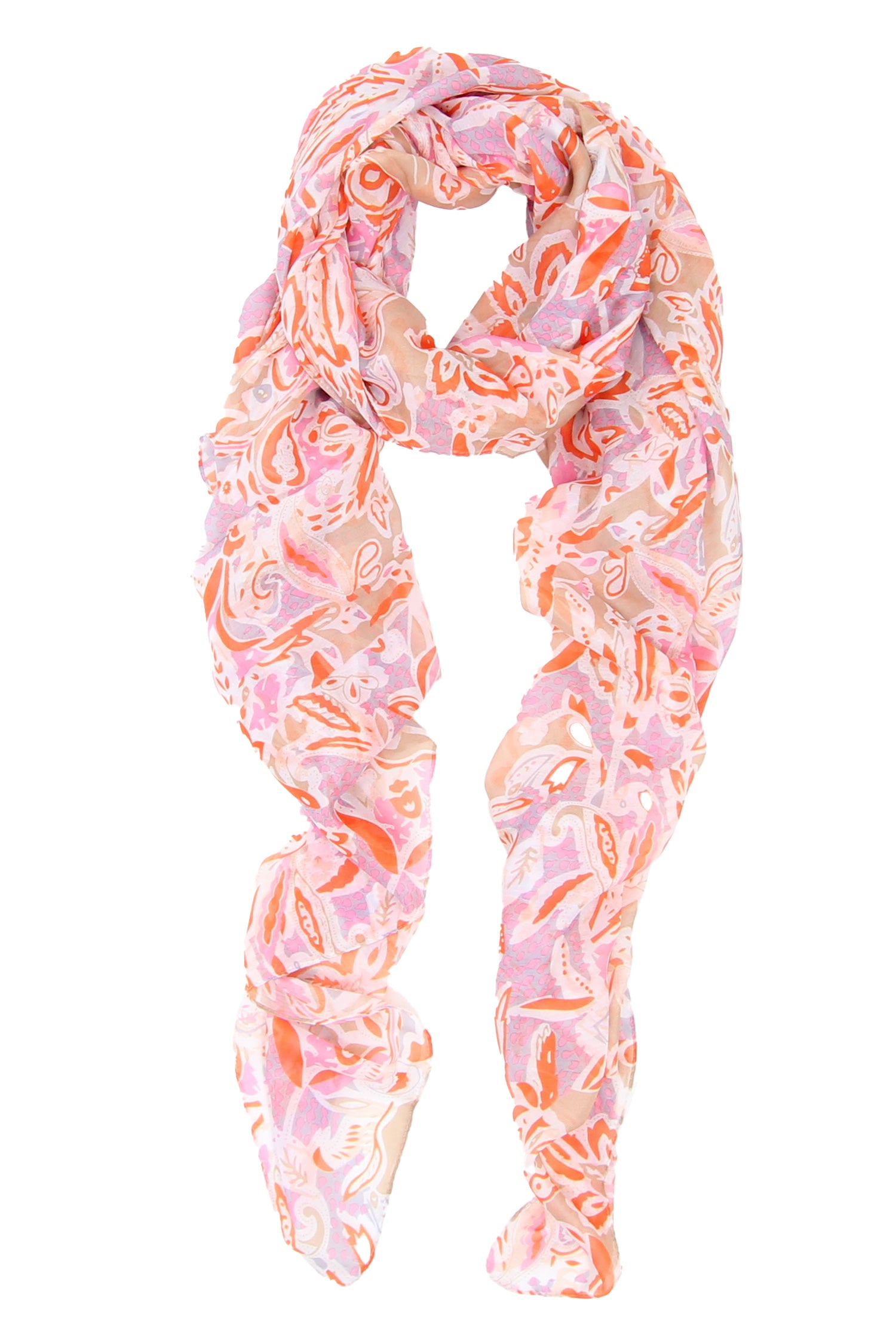 Scarf Fresh Paisley Pink