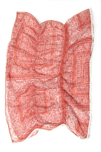 Scarf Gathered Paisley Ginger