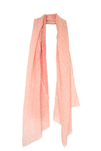 Scarf Patchwork Metallic Blush
