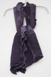 Scarf Wrap Pleated Plum