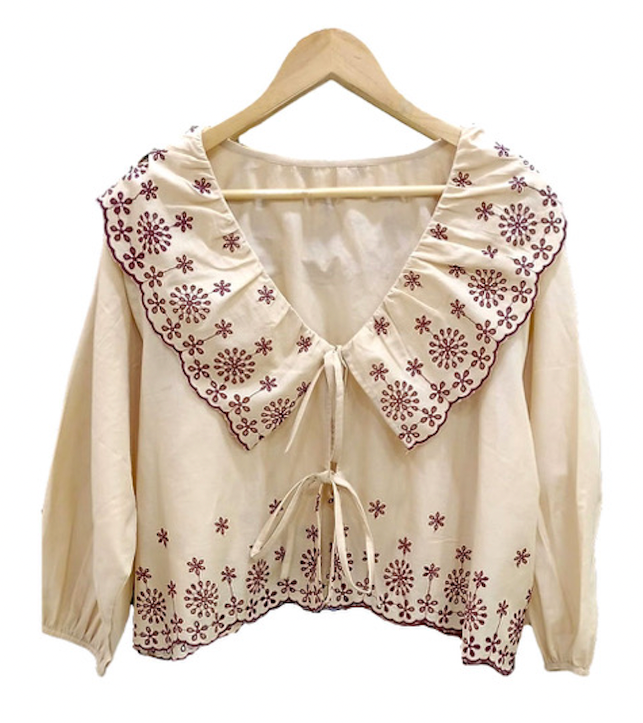 Jacket Eyelet Tie Ivory