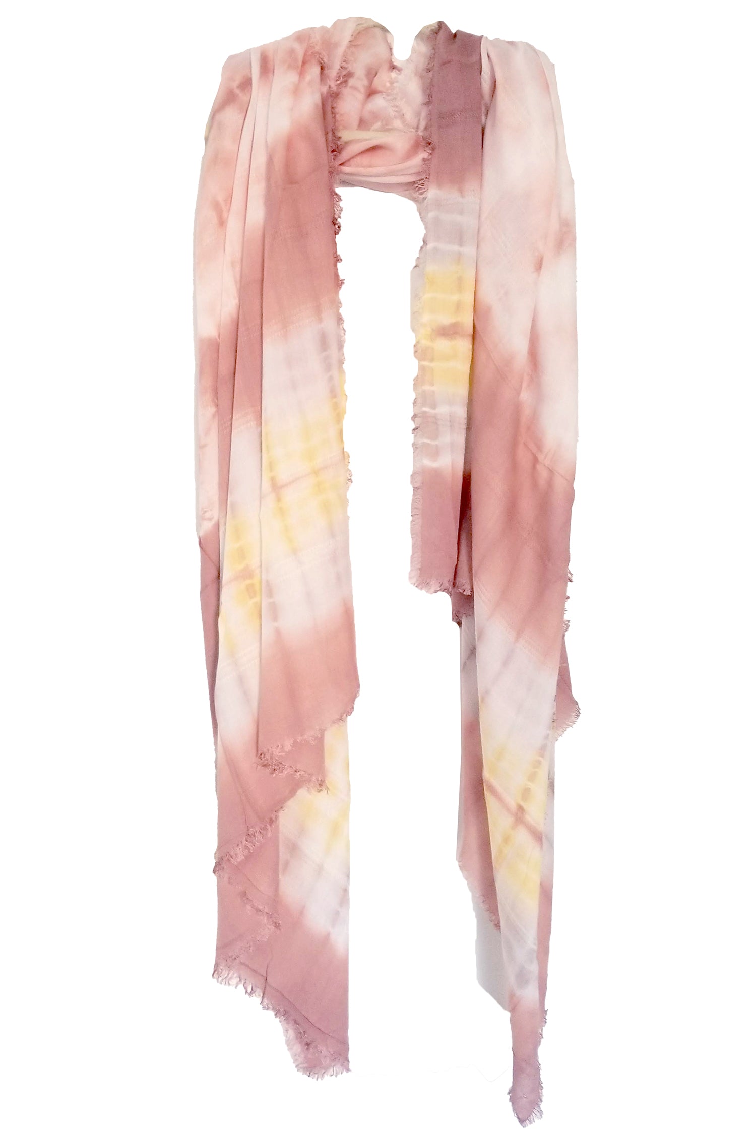 Tie  Dye Wrap Dusty Pink