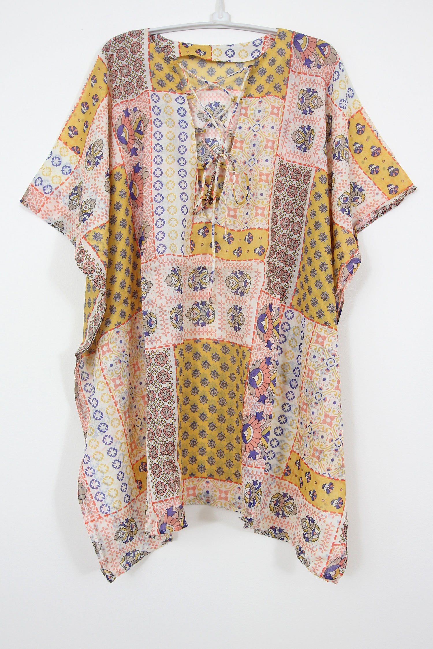 Tunic Laced Patchwork Yellow