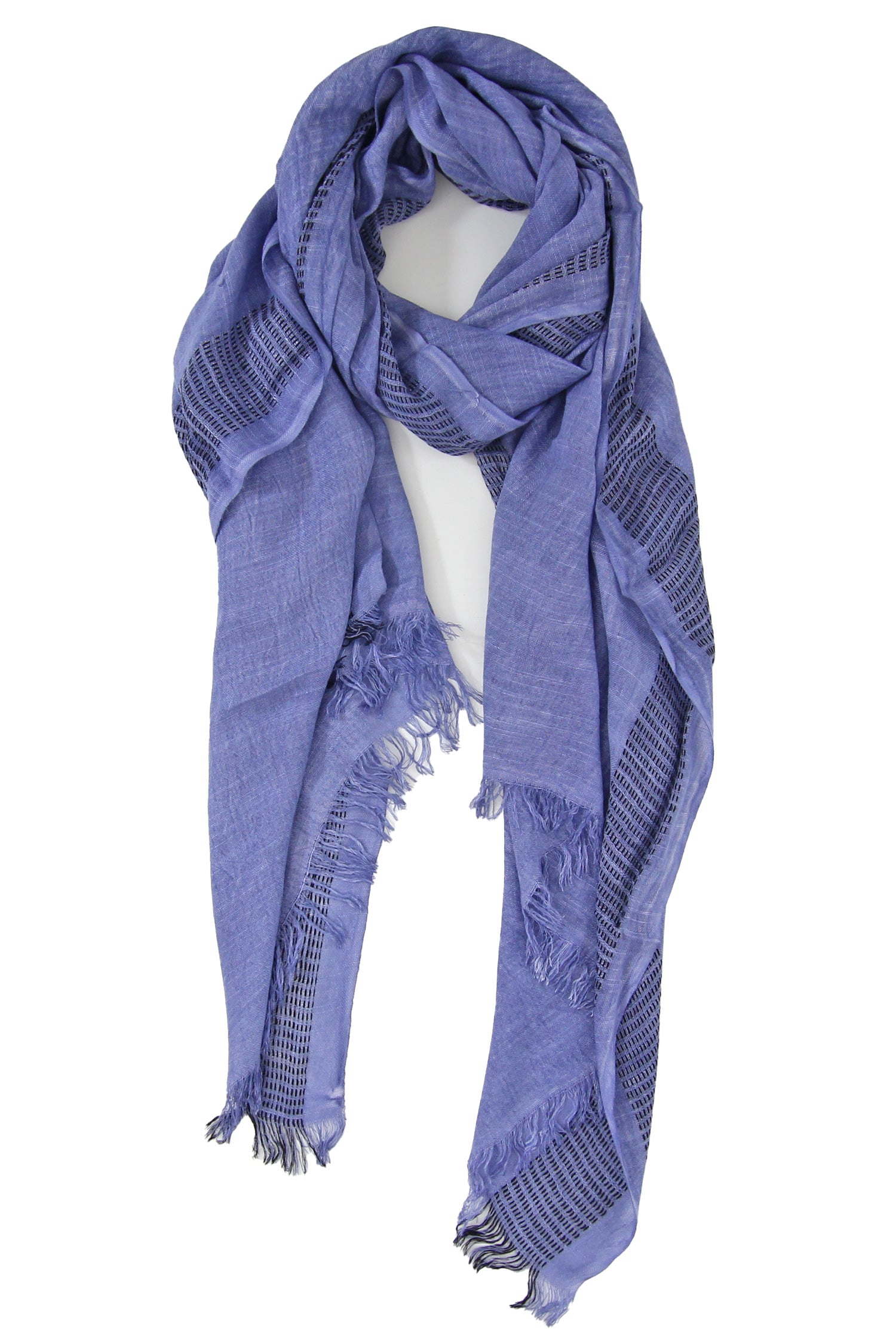 Wrap Solid Border Denim