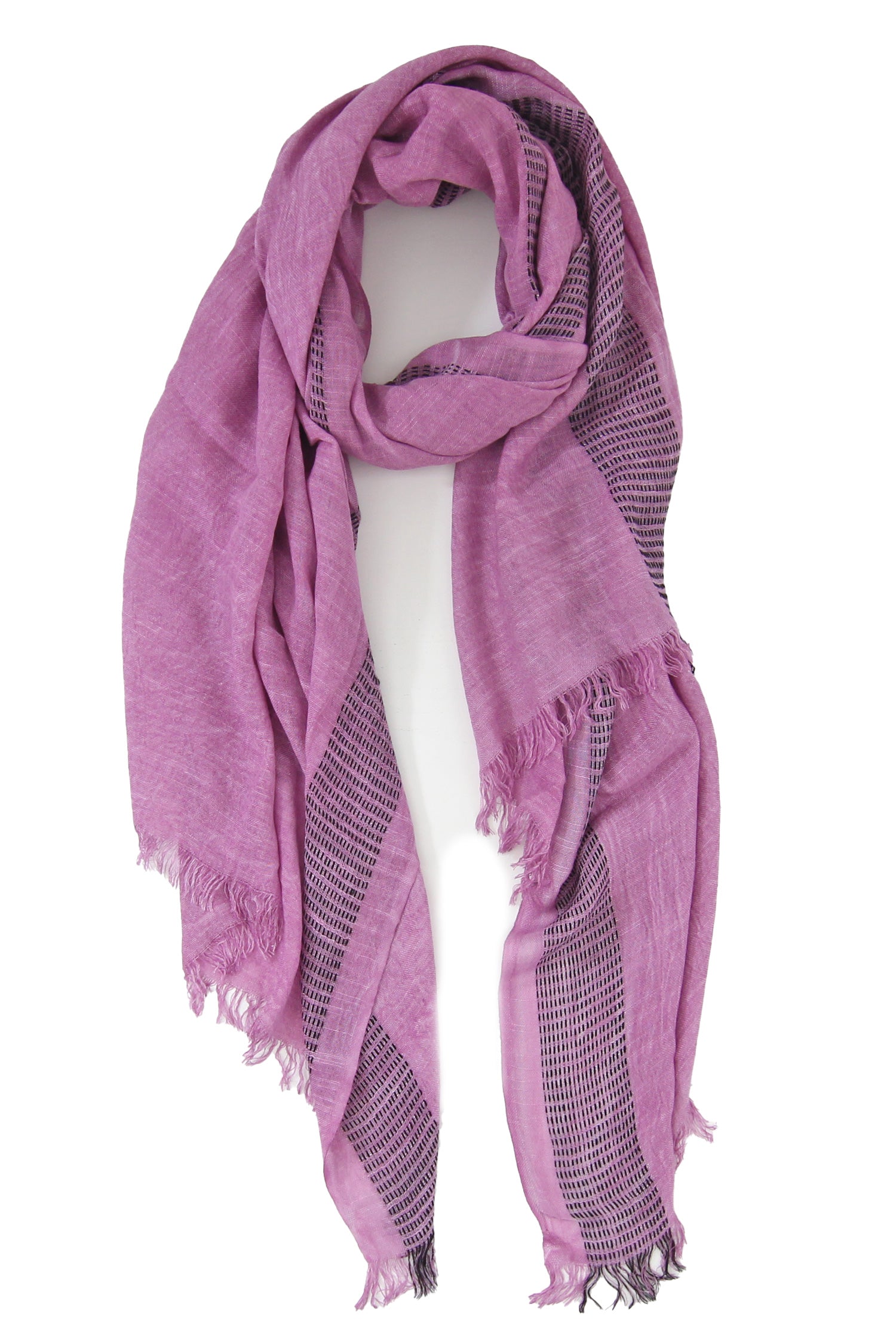 Wrap Solid Border Pink