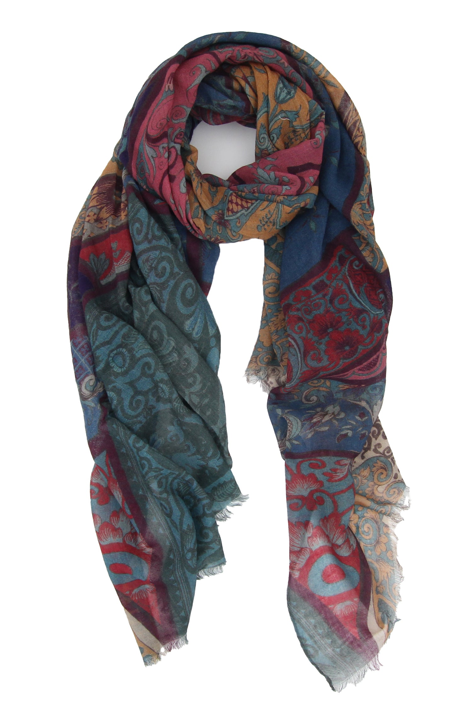 Wrap Wool Colorful Mosaic