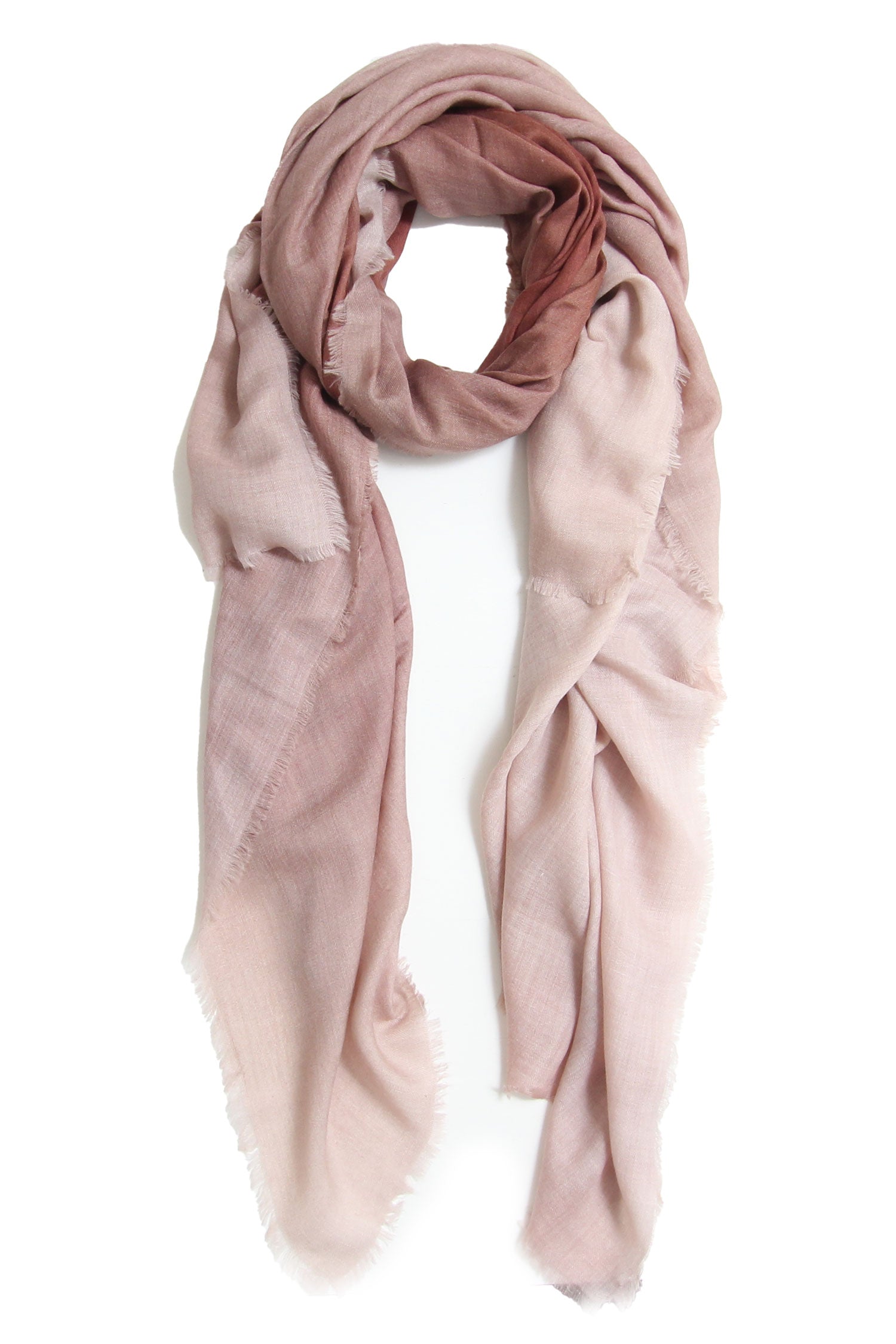 Wrap Wool Lyocell Ombre Rose