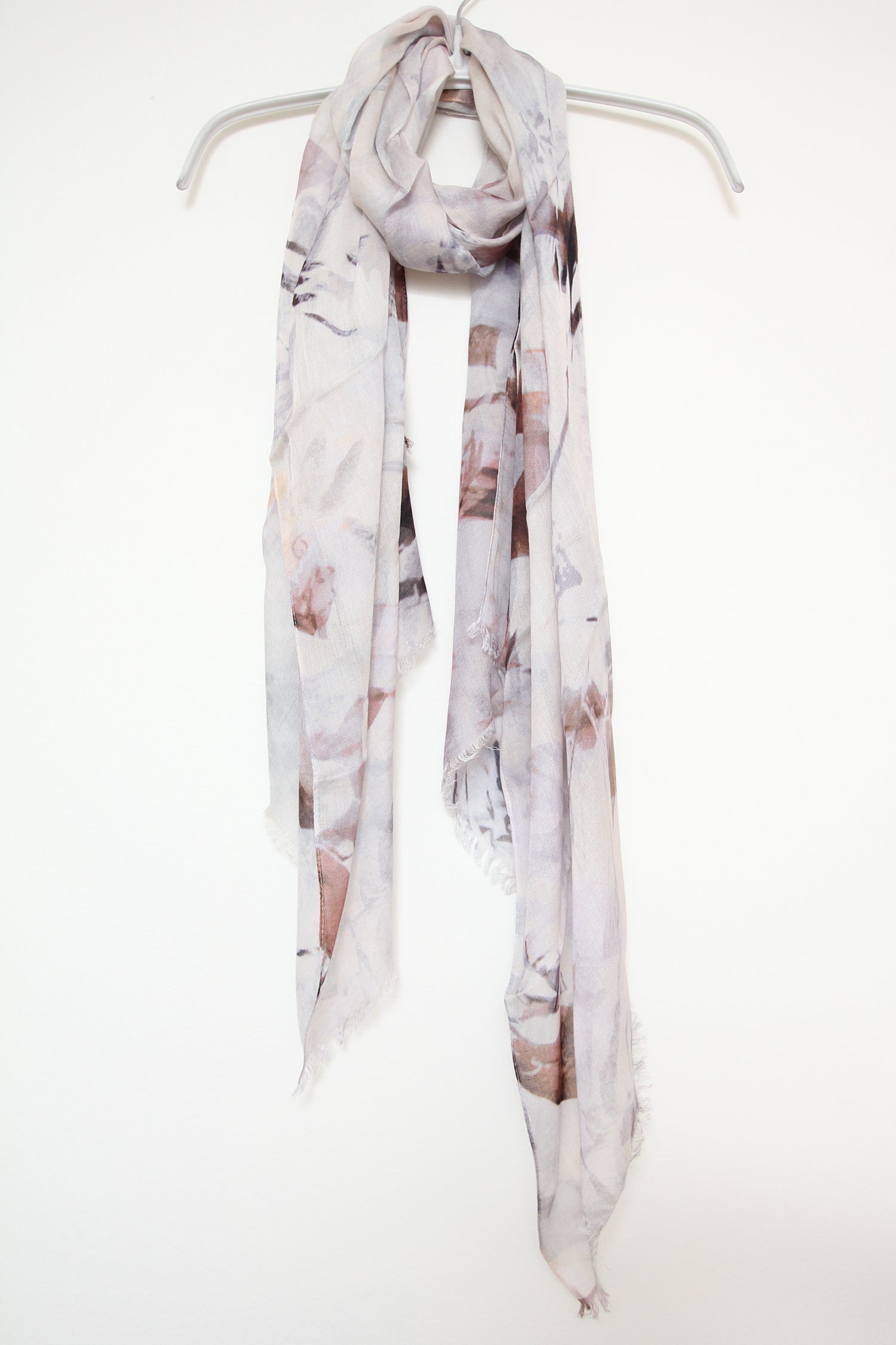 Scarf Micromodal Lily Cream Lilac